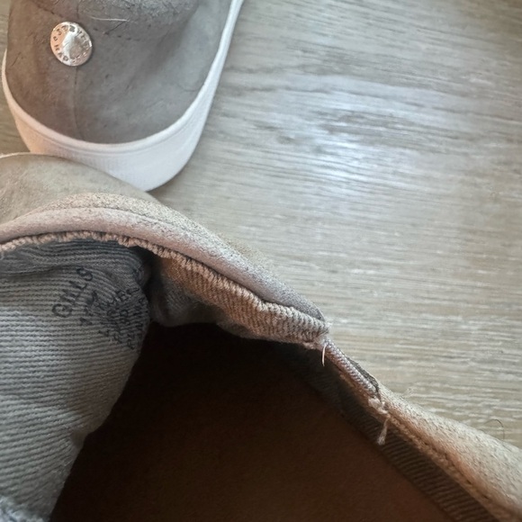 Steve Madden women’s grey suede platform slip on sneakers shoes size 10 - Picture 5 of 5